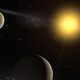 Artist’s impression of Gliese 710, a sun-like star that will travel through our Solar System’s Oort Cloud in about 1.3 million years. (Image: ESO)